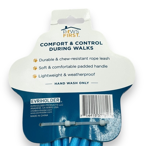 Paws First Brand New Double Dog Rope Leash Tangle Free 360 Degree Swivel 4.75 FT - Picture 7 of 9